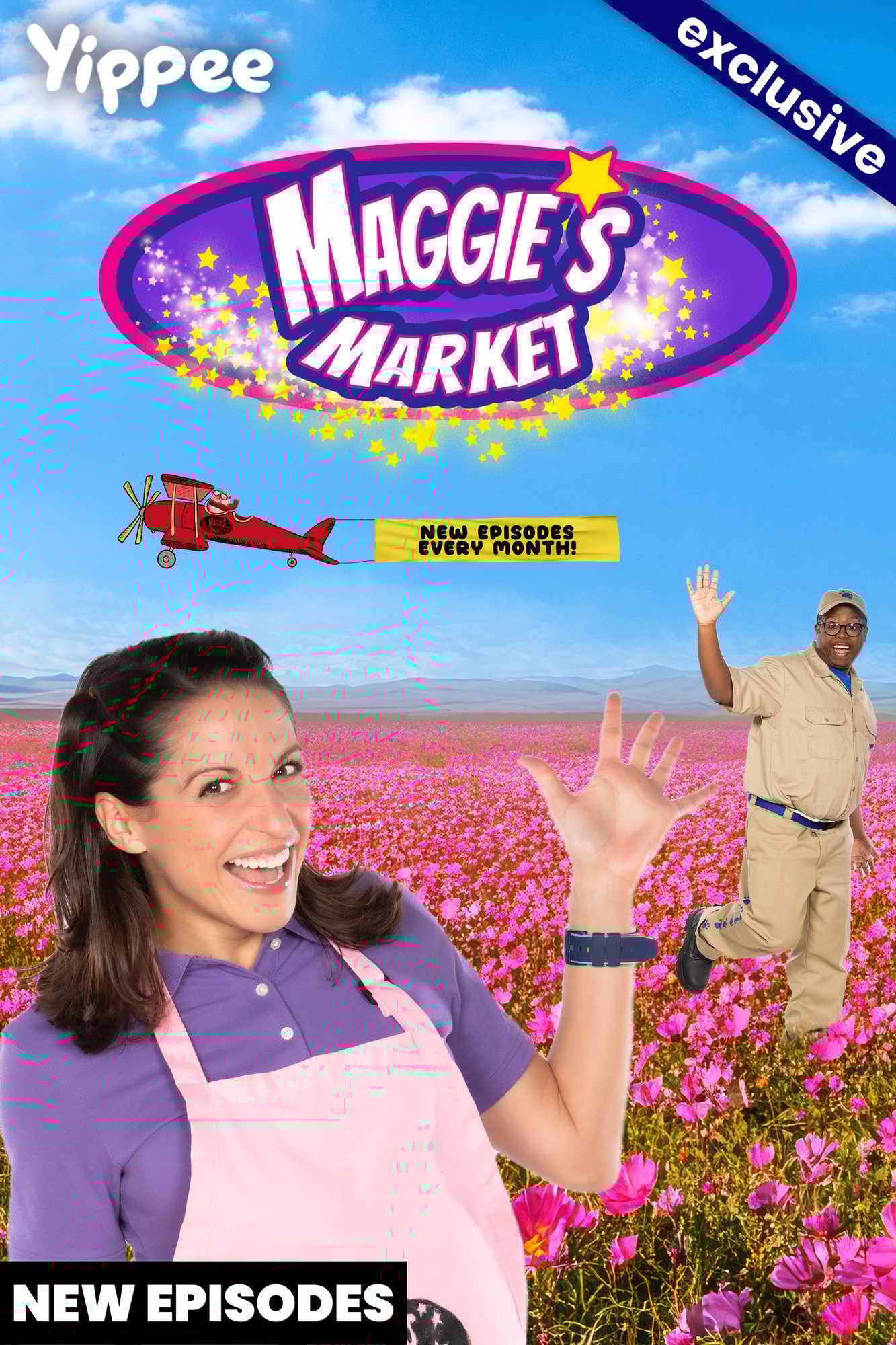 Maggie and Billy from Maggie’s Market, a Christian kids series on Yippee TV with new episodes every month.